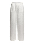 DOUUOD Pantaloni Wide-Leg in Gessato Lyocell