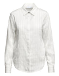 DOUUOD Camicia a Uomo in Gessato Lyocell