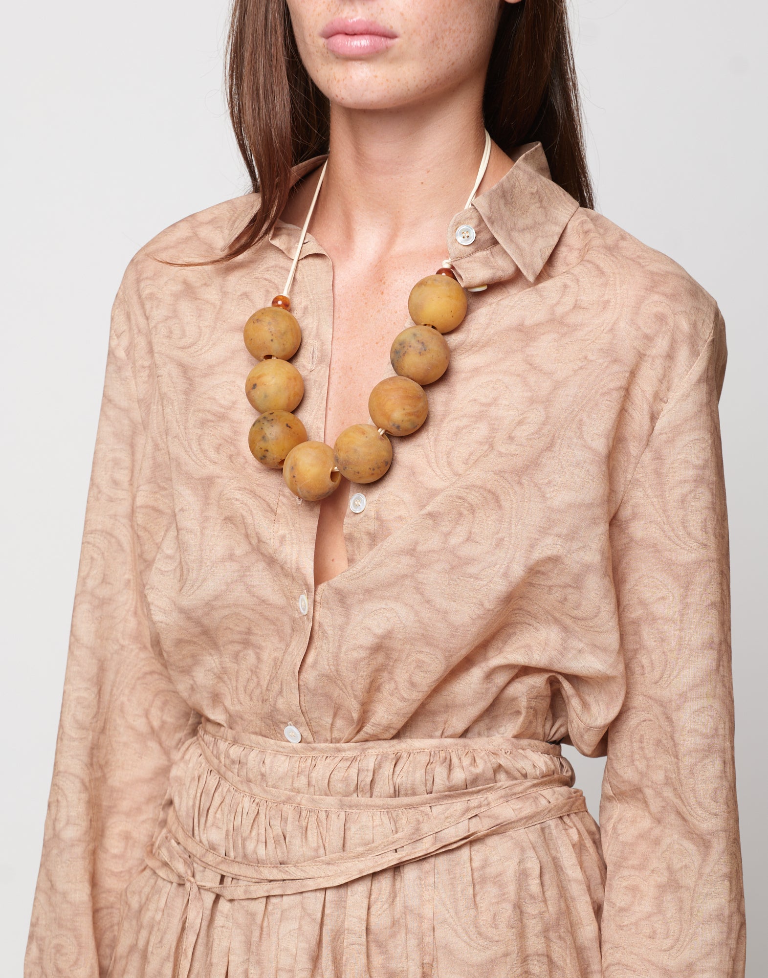 DOUUOD Gonna Pareo in Mussola Stampa Cashmere Corda