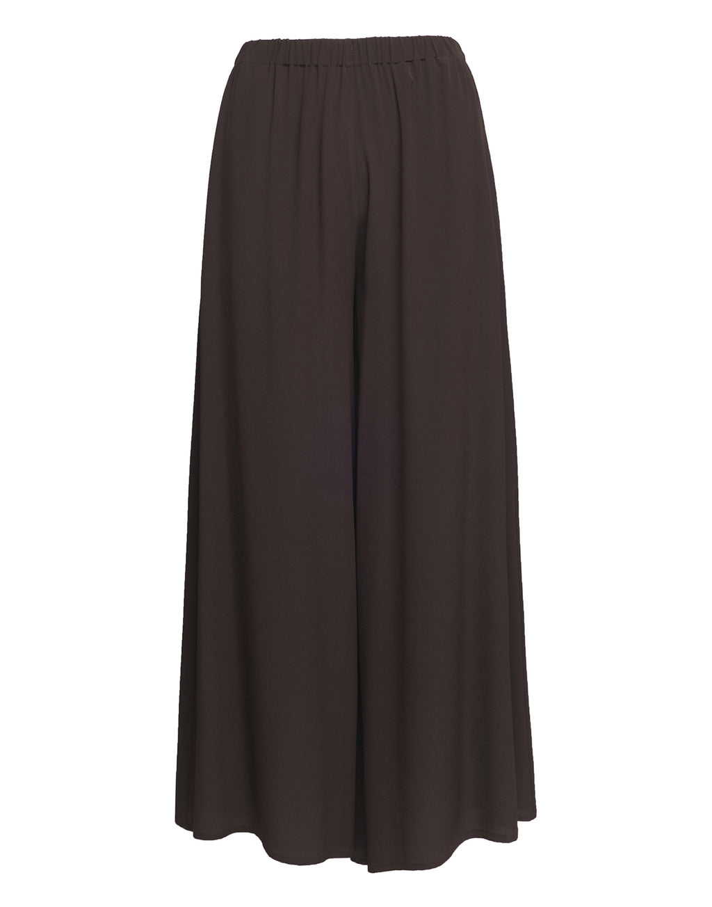 DOUUOD Pantaloni Wide-Leg in Crepe de Chine Ciocco