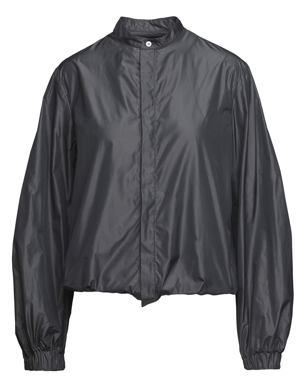 DOUUOD Camicia Coreana in Taffetà Ghisa