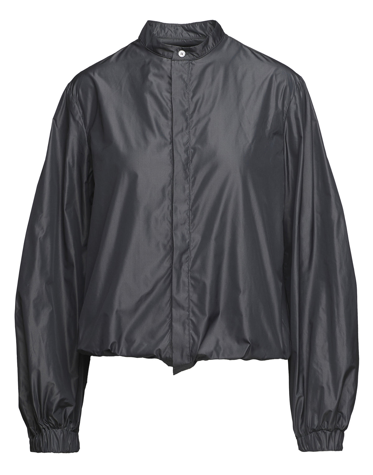 DOUUOD Chemise col mao en taffetas fonte