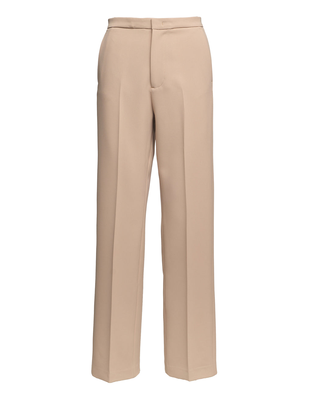 DOUUOD Pantaloni Dritti in Crepe Sablè Comfort Cialda