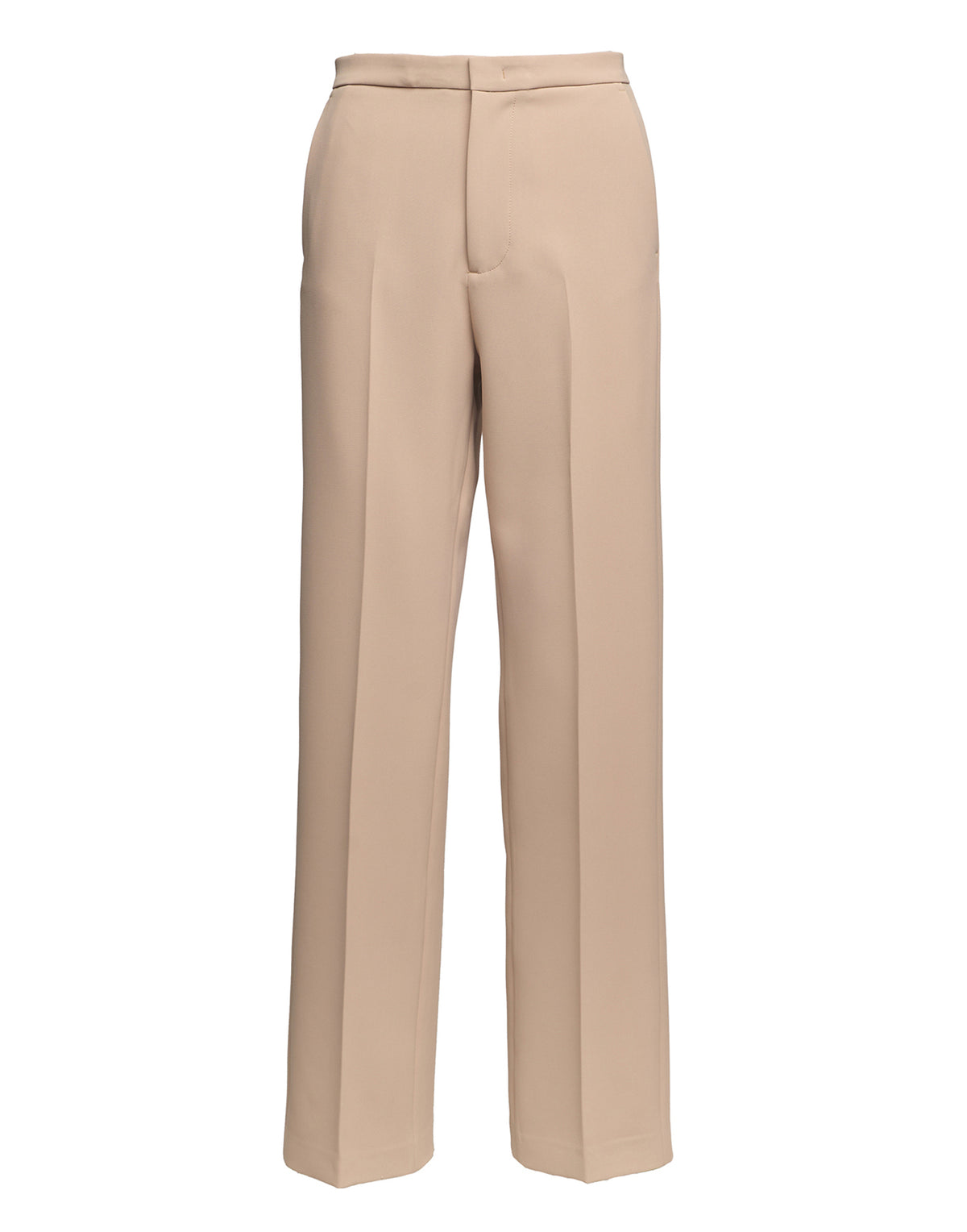 DOUUOD Pantaloni Dritti in Crepe Sablè Comfort Cialda
