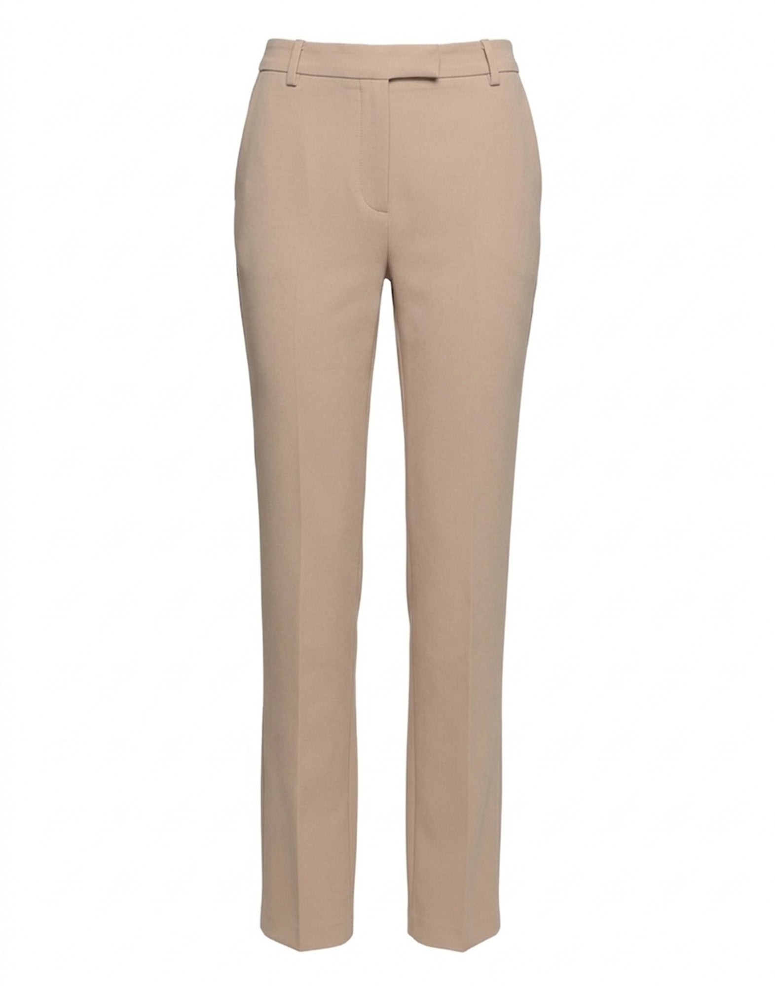 DOUUOD Pantaloni Flare in Crepe Sablè Comfort Cialda