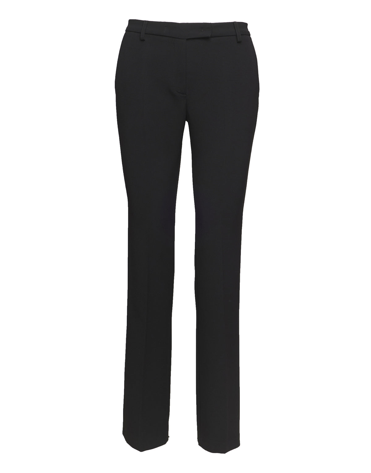 DOUUOD Pantaloni Flare in Crepe Sablè Comfort Neri