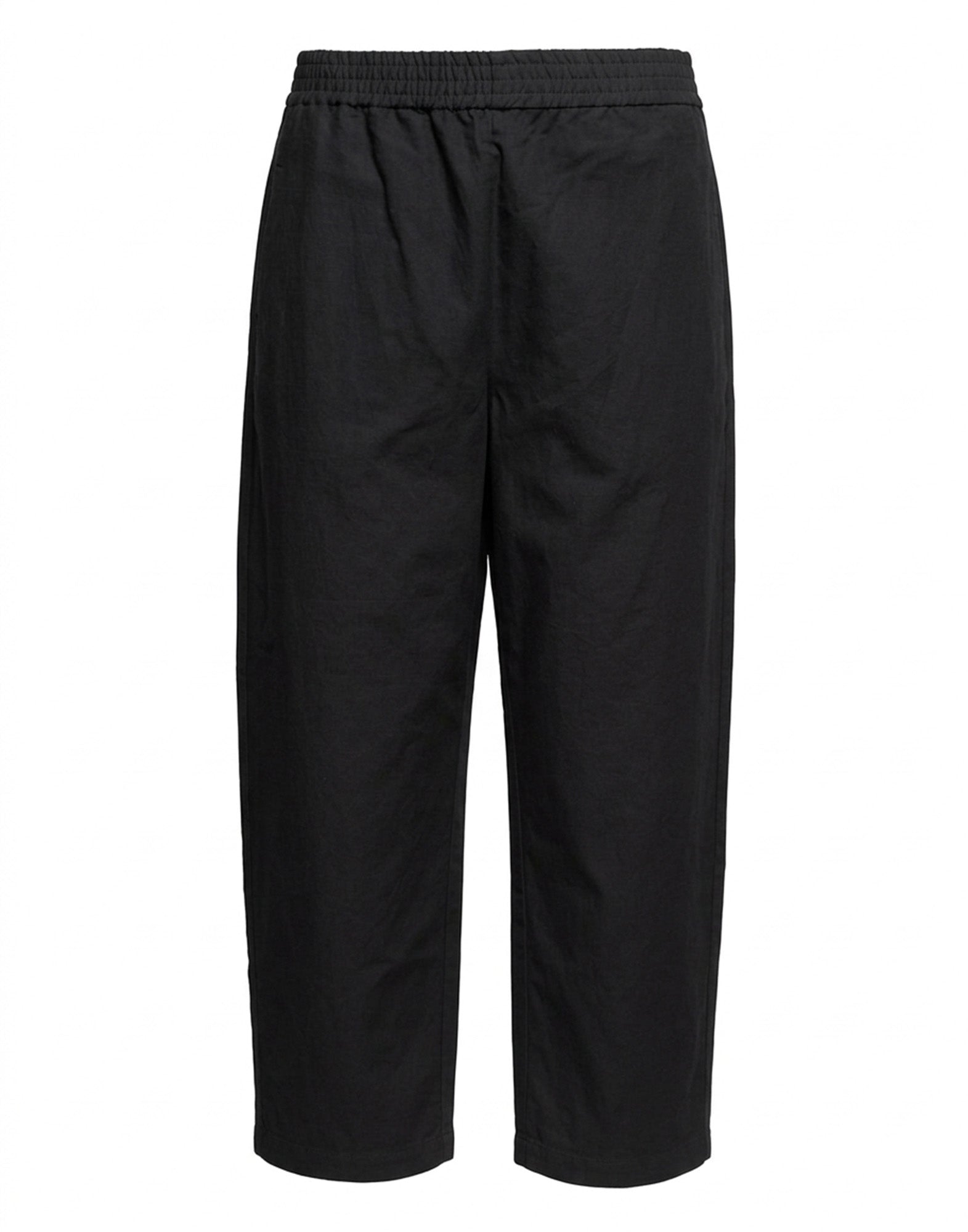 DOUUOD Pantaloni Japan in Cotone Froissé Neri