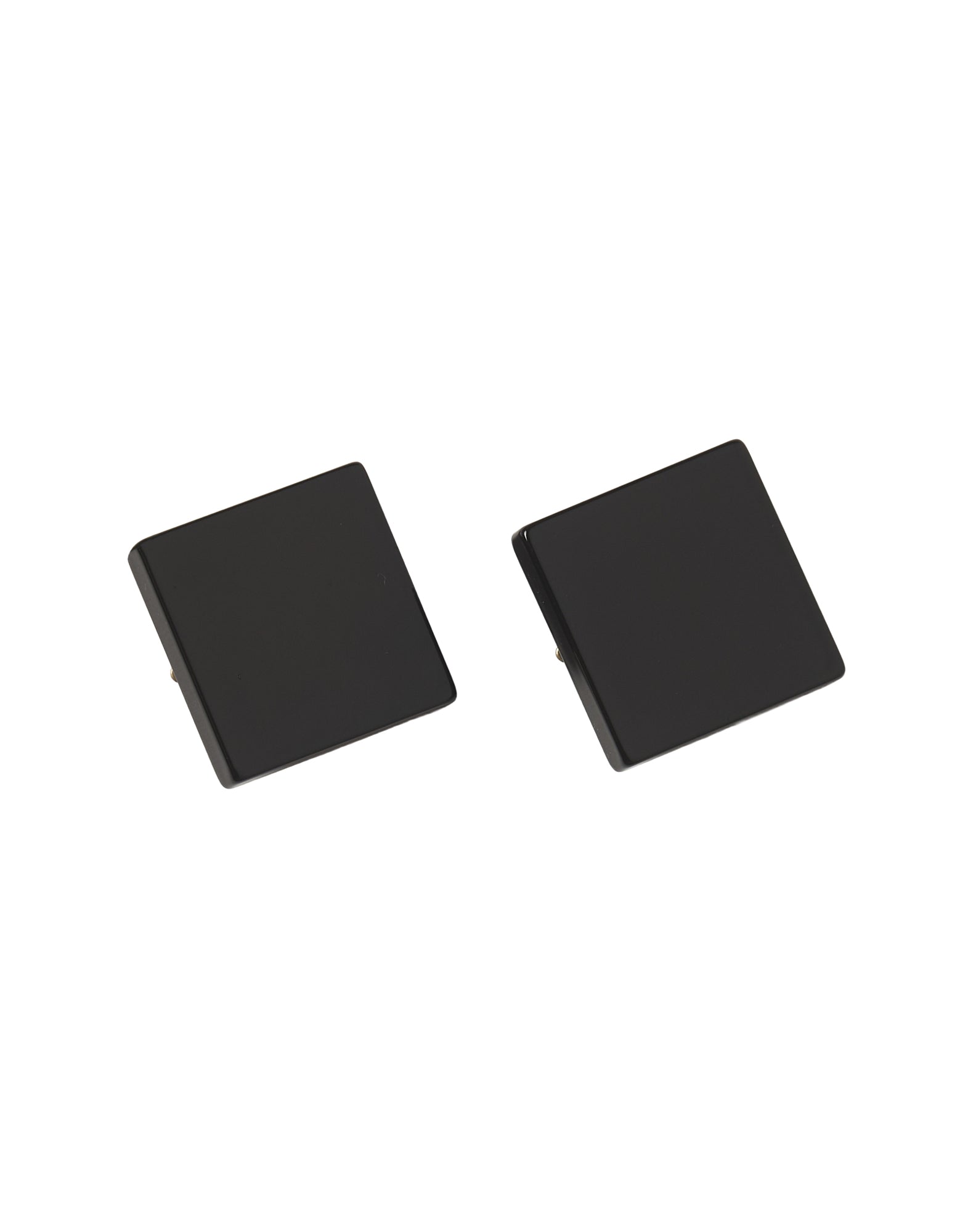 DOUUOD Orecchini Quadrati con Clip Neri