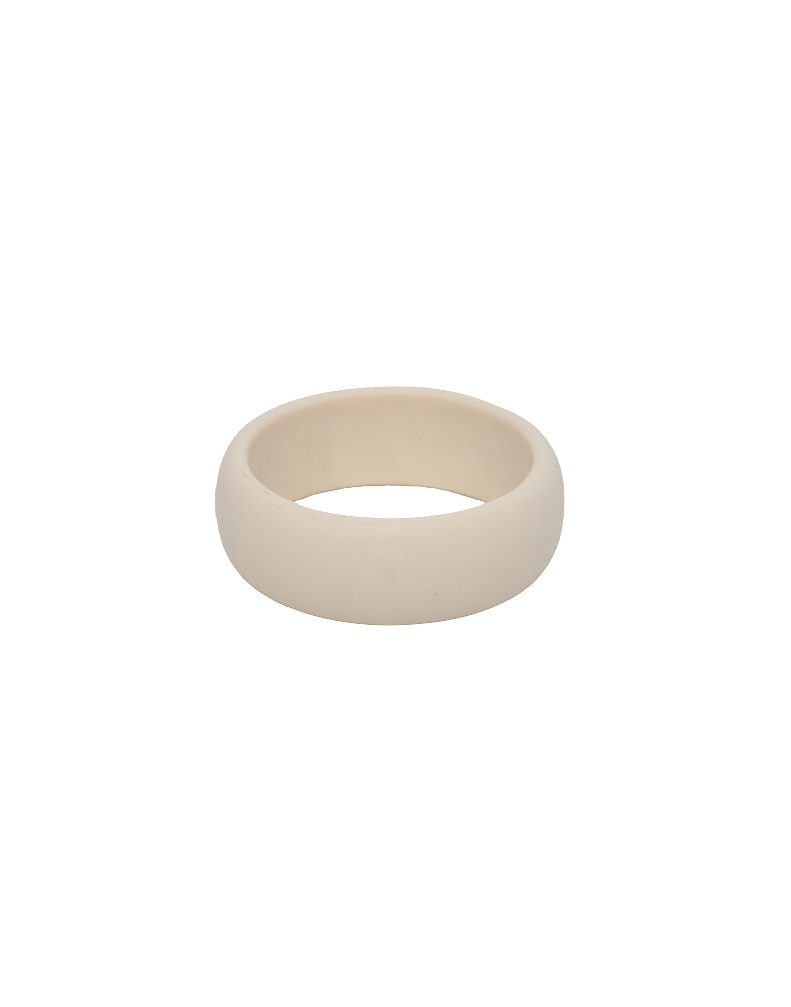 DOUUOD Bracciale Alto in Plexi Opaco Avorio