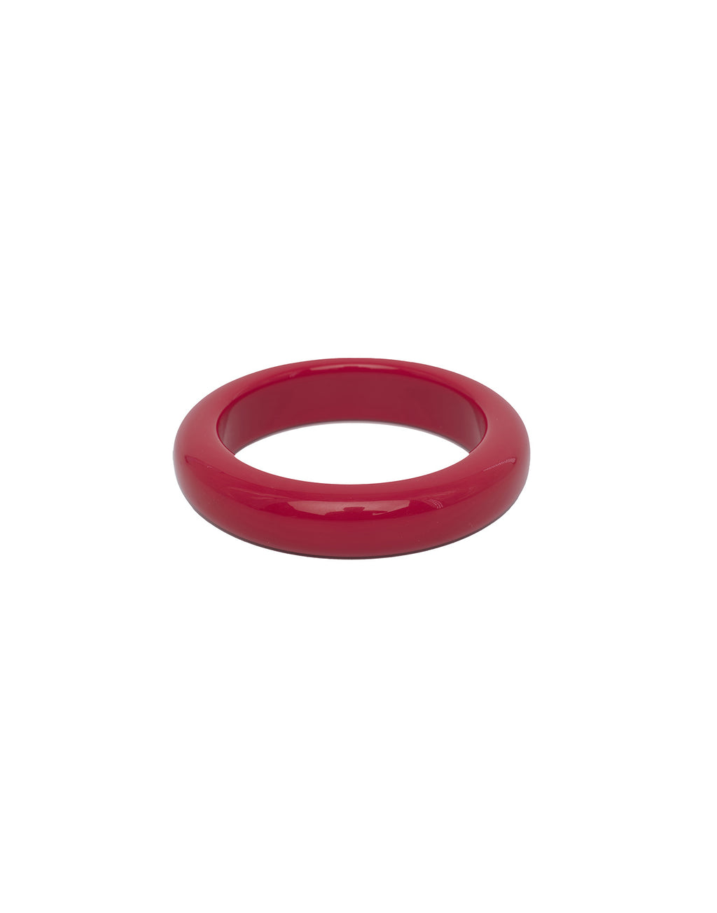 DOUUOD Bracciale Basso in Plexi Lucido Rubino