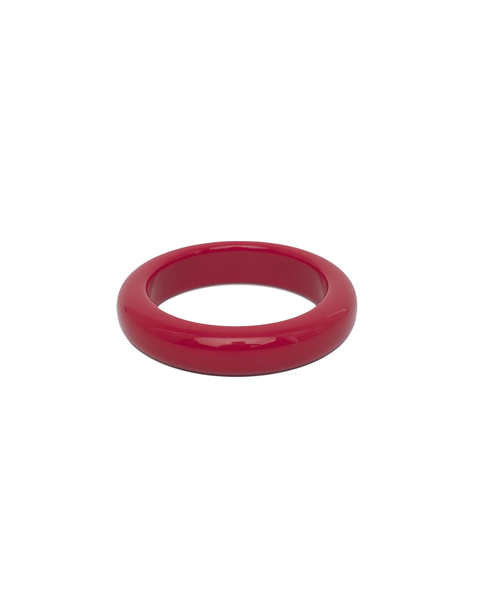 DOUUOD Bracciale Basso in Plexi Lucido Rubino