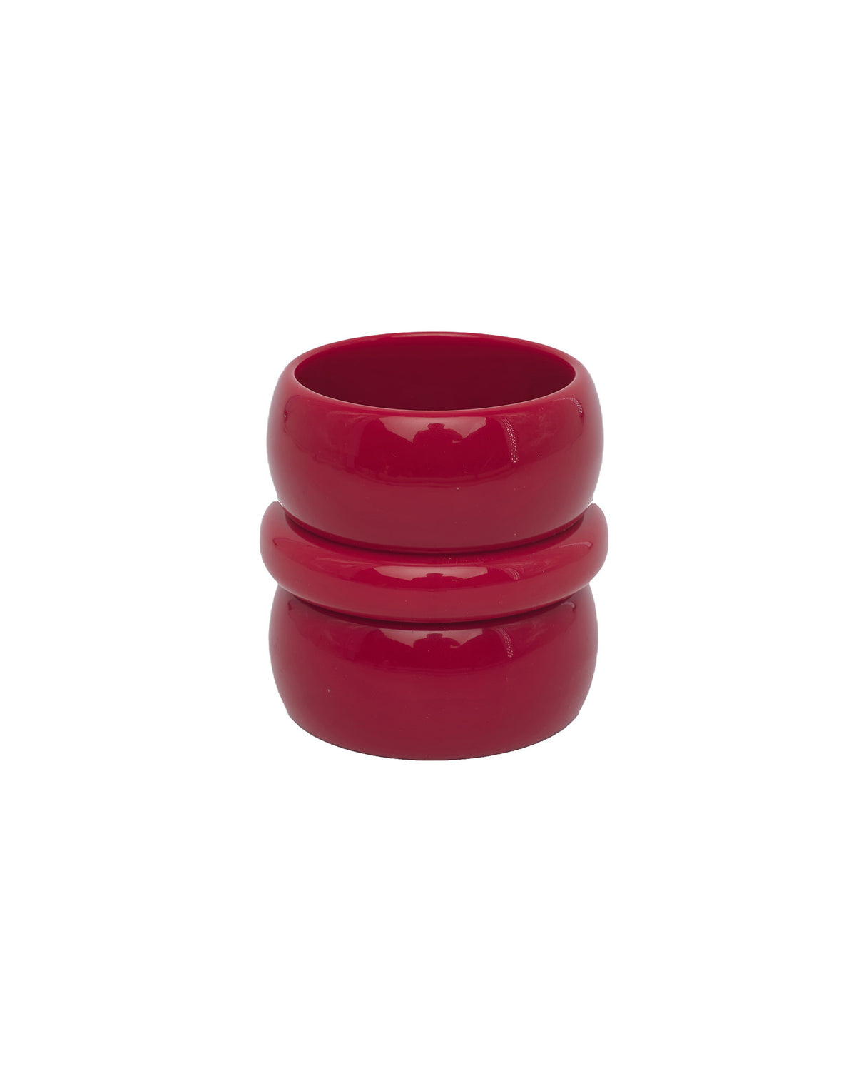 DOUUOD Bracelet bas en plexiglas rubis brillant