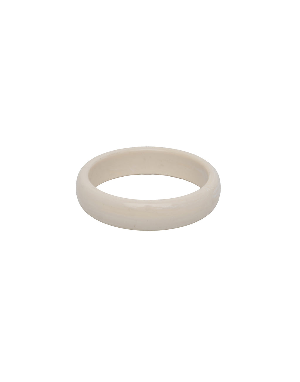 DOUUOD Bracciale Basso in Plexi Opaco Avorio