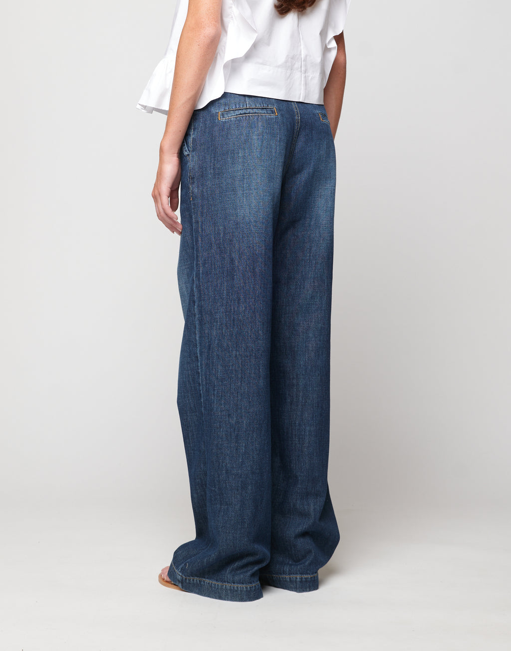 DOUUOD Jeans Palazzo in Denim Light