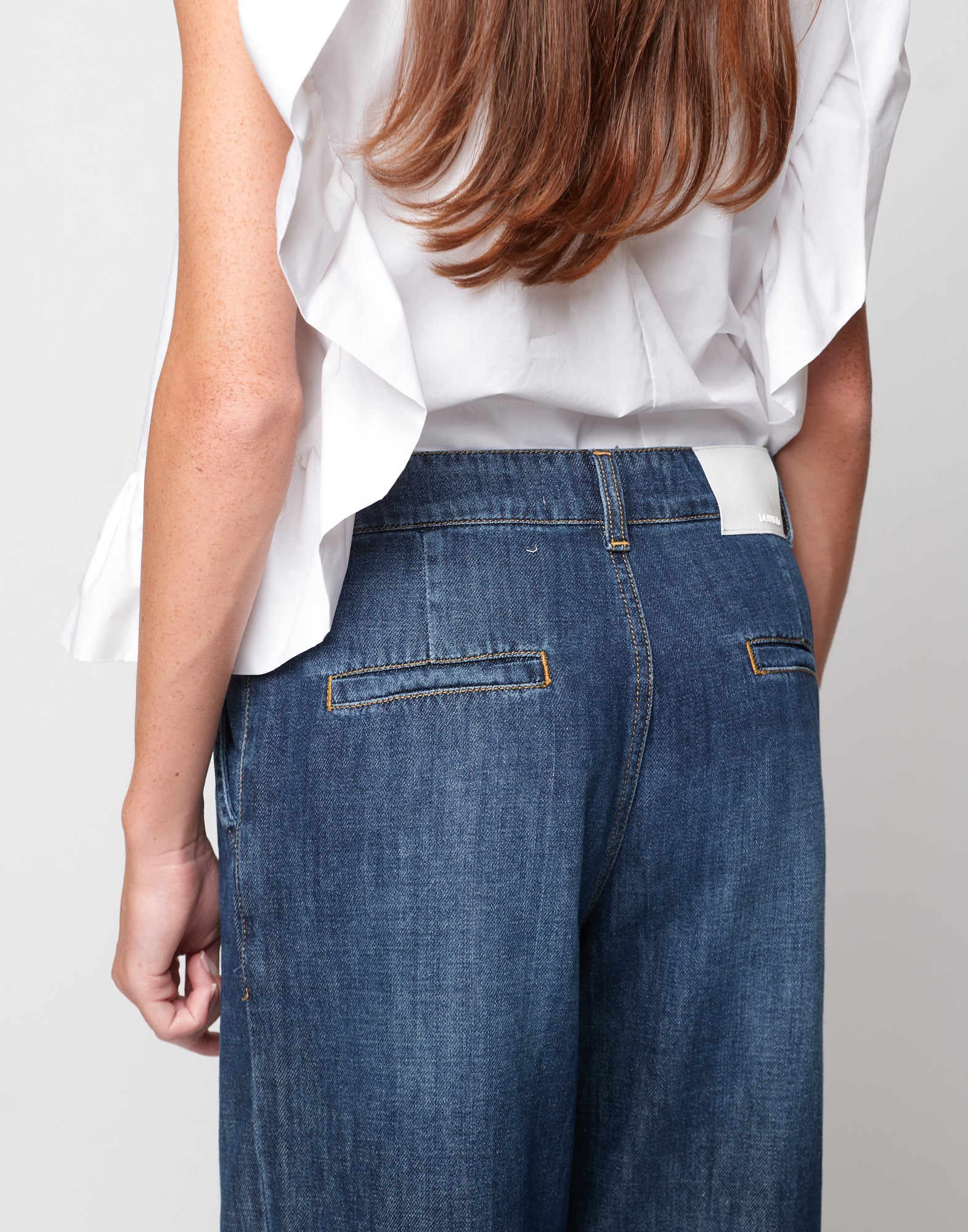 DOUUOD Jeans Palazzo in Denim Light