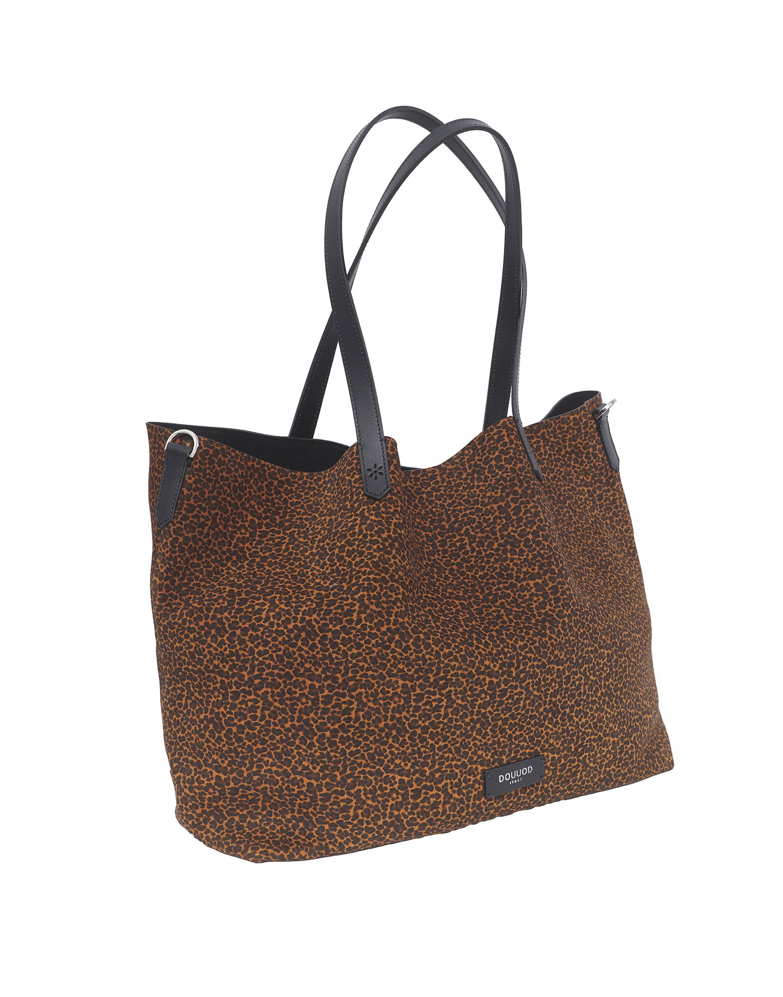 DOUUOD Borsa Shopping Grande Olivia in Crosta Animalier