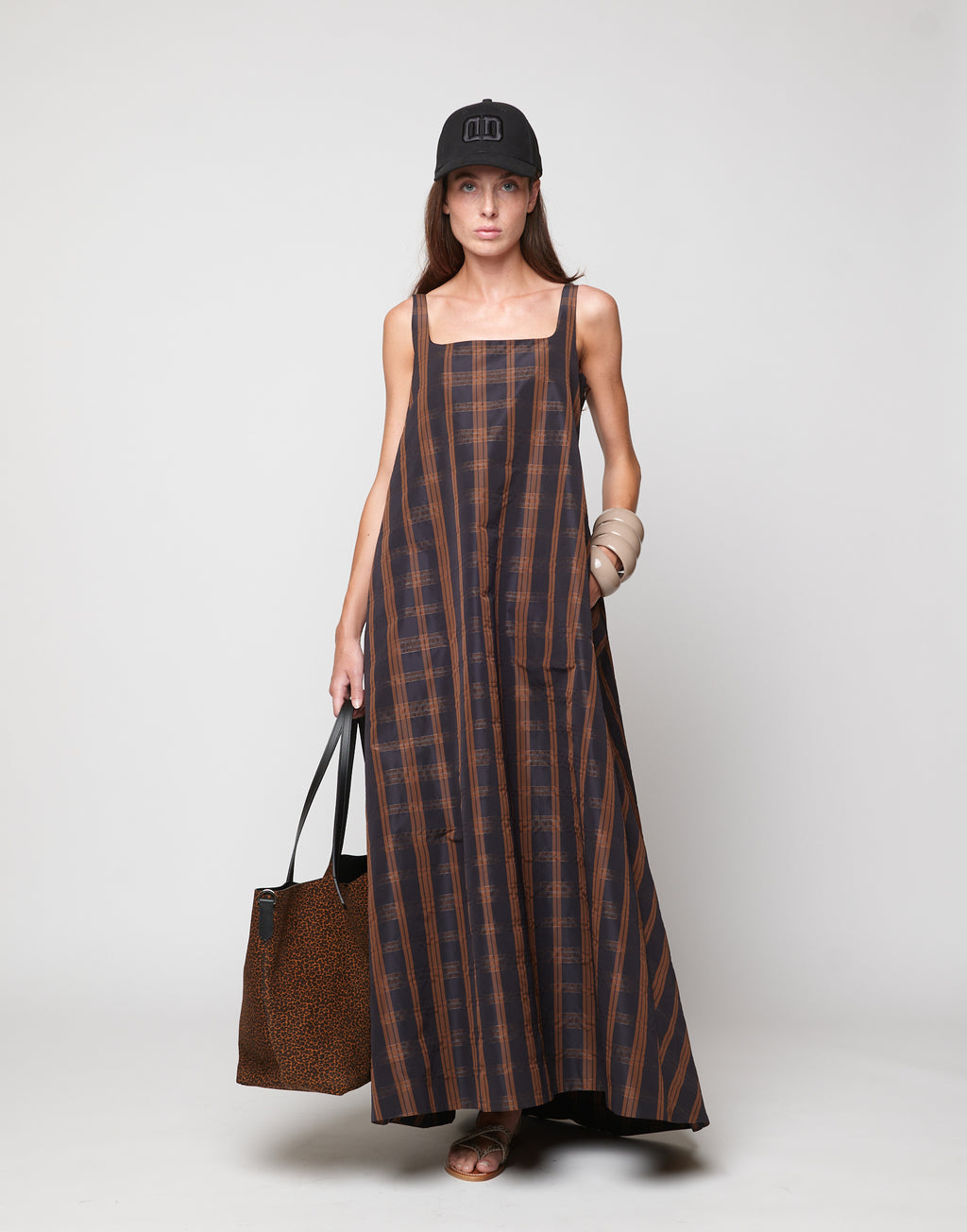 DOUUOD Borsa Shopping Grande Olivia in Crosta Animalier