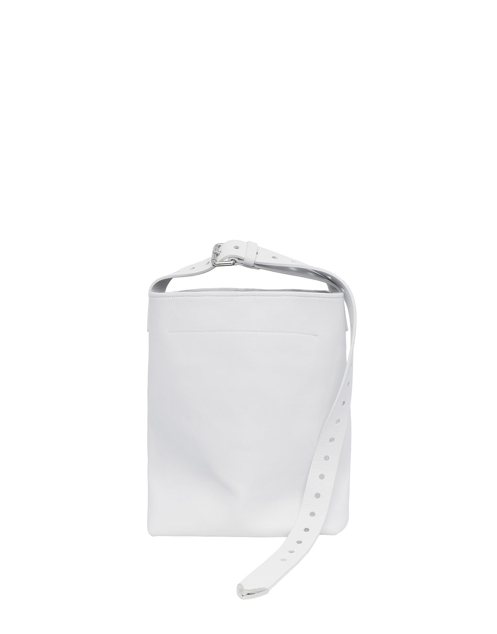 DOUUOD Borsa a Secchiello Tilla in Pelle Mousse Off White