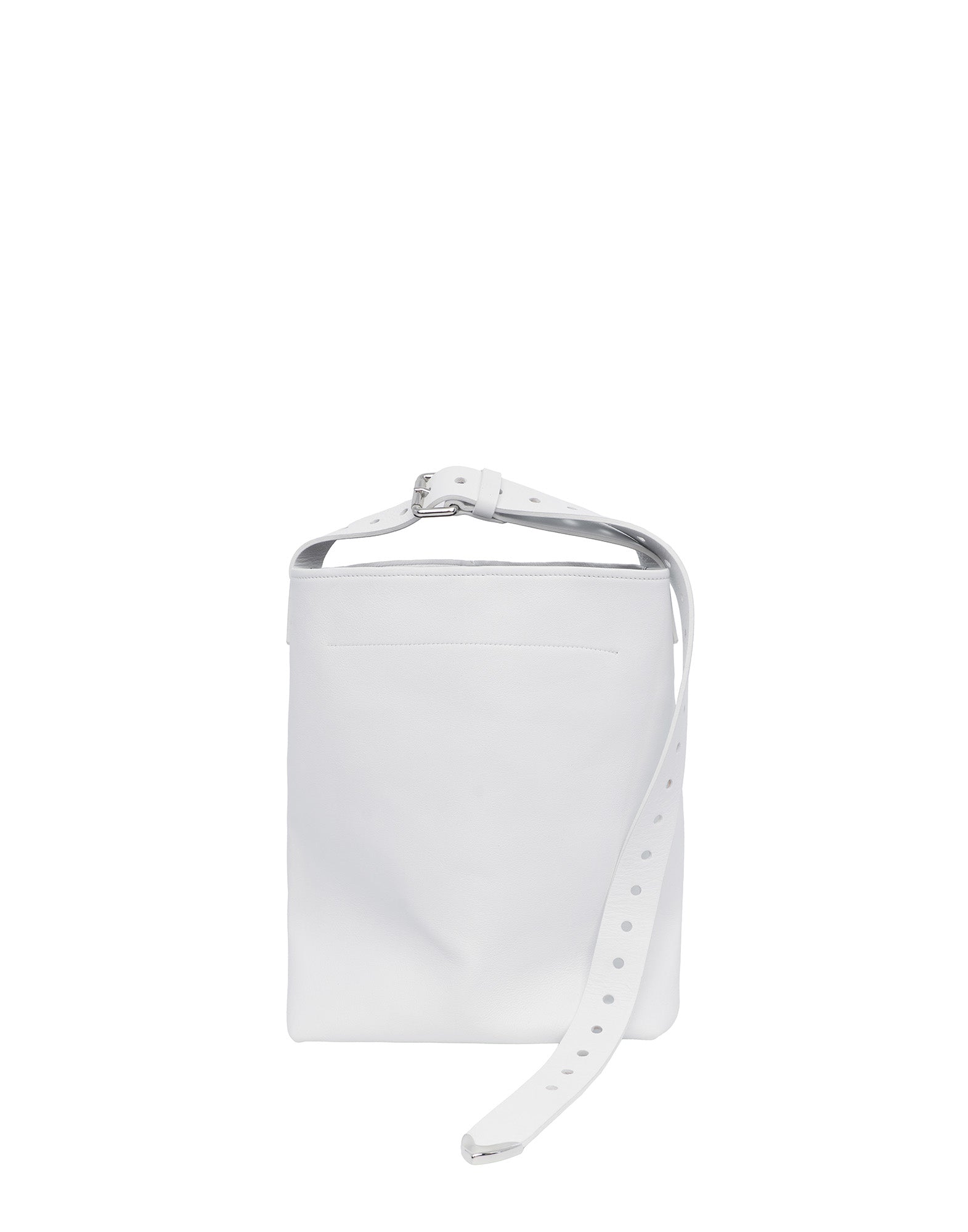 DOUUOD Borsa a Secchiello Tilla in Pelle Mousse Off White