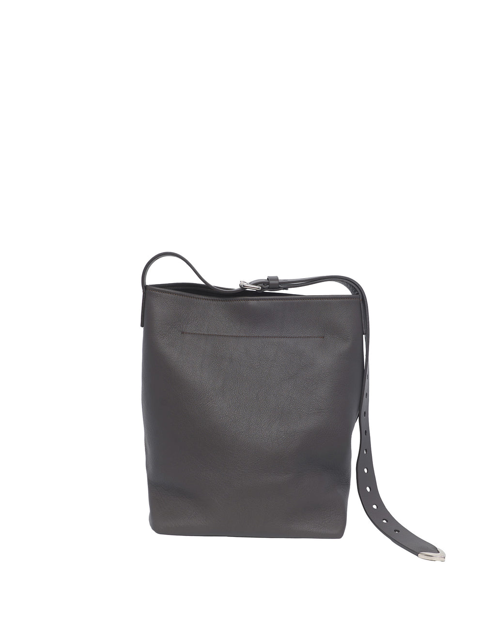 DOUUOD Borsa a Secchiello Tilla in Pelle Mousse Ebano