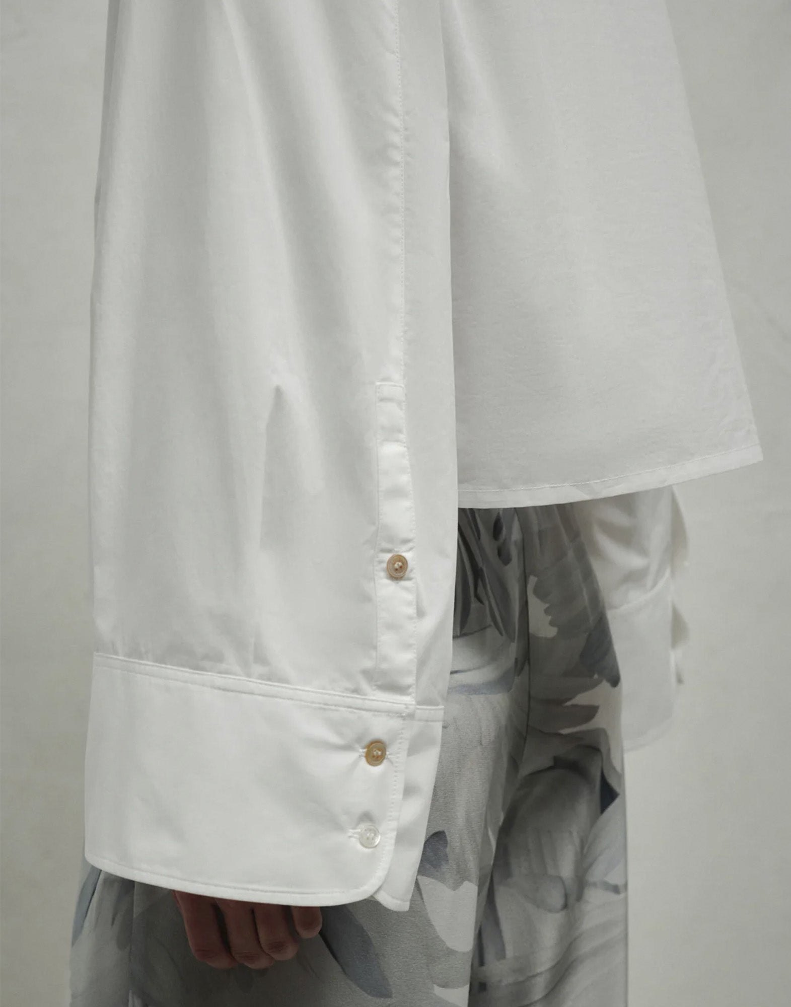 ERIKA CAVALLINI Camicia Cropped in Popeline di Cotone Bianco