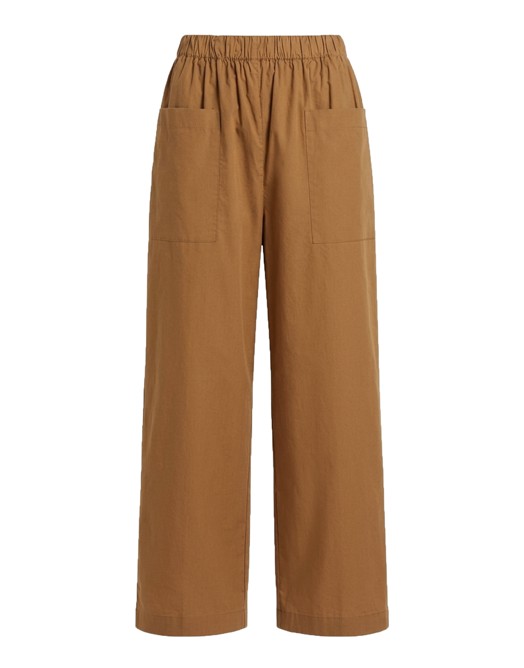ERIKA CAVALLINI Pantalone con Elastico in Popeline Brandy