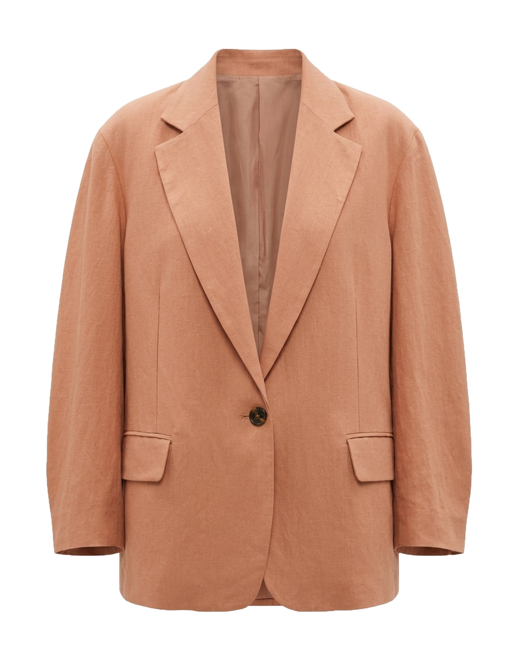 ERIKA CAVALLINI Giacca con Aperture Laterali in Lino e Viscosa Cotto