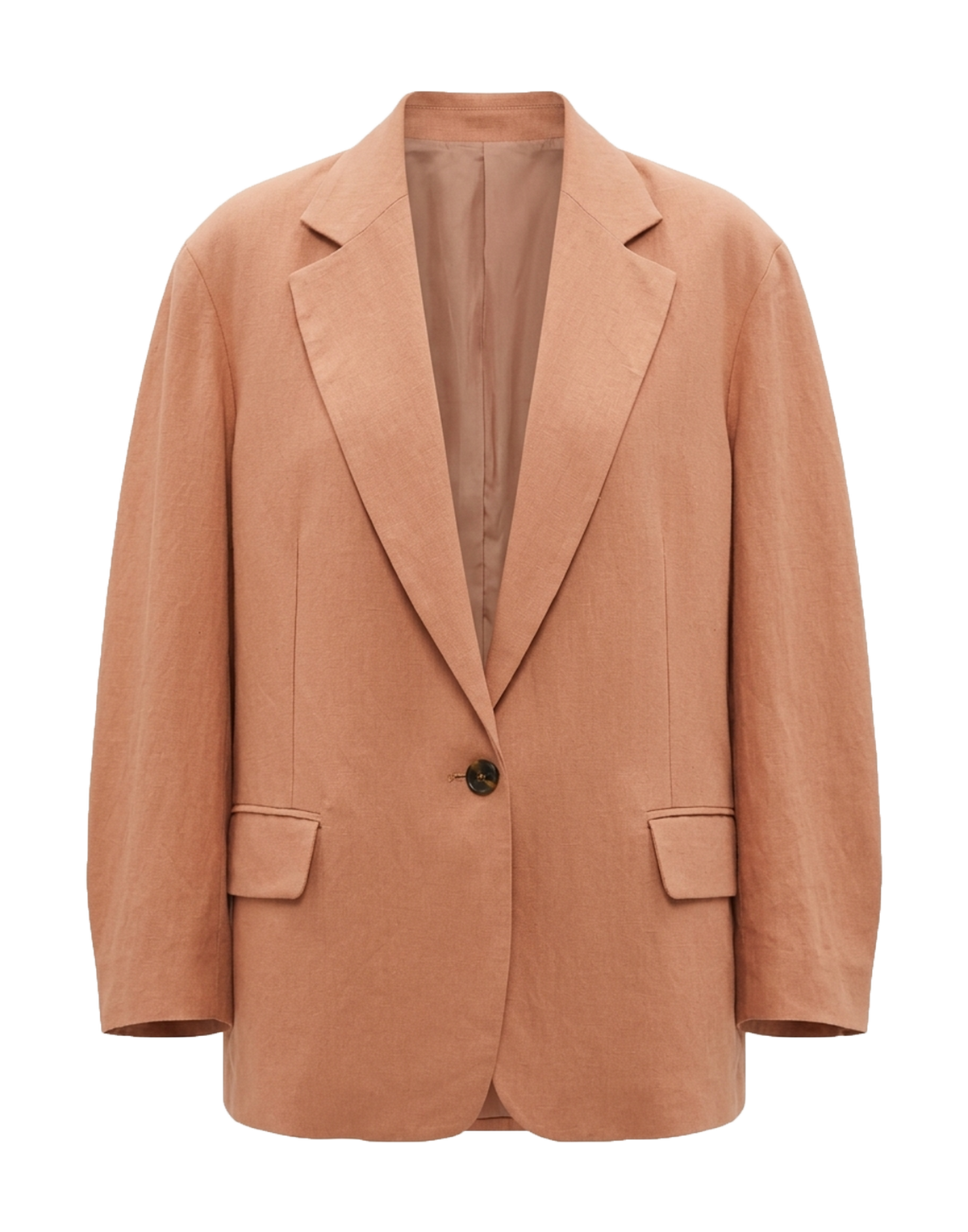 ERIKA CAVALLINI Giacca con Aperture Laterali in Lino e Viscosa Cotto