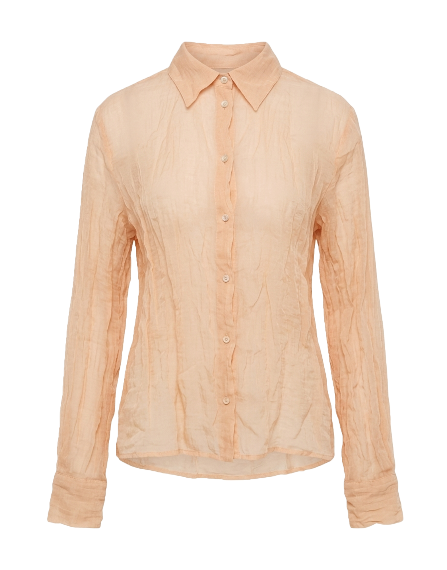 ERIKA CAVALLINI Camicia Alda in Organza Metal Marsala