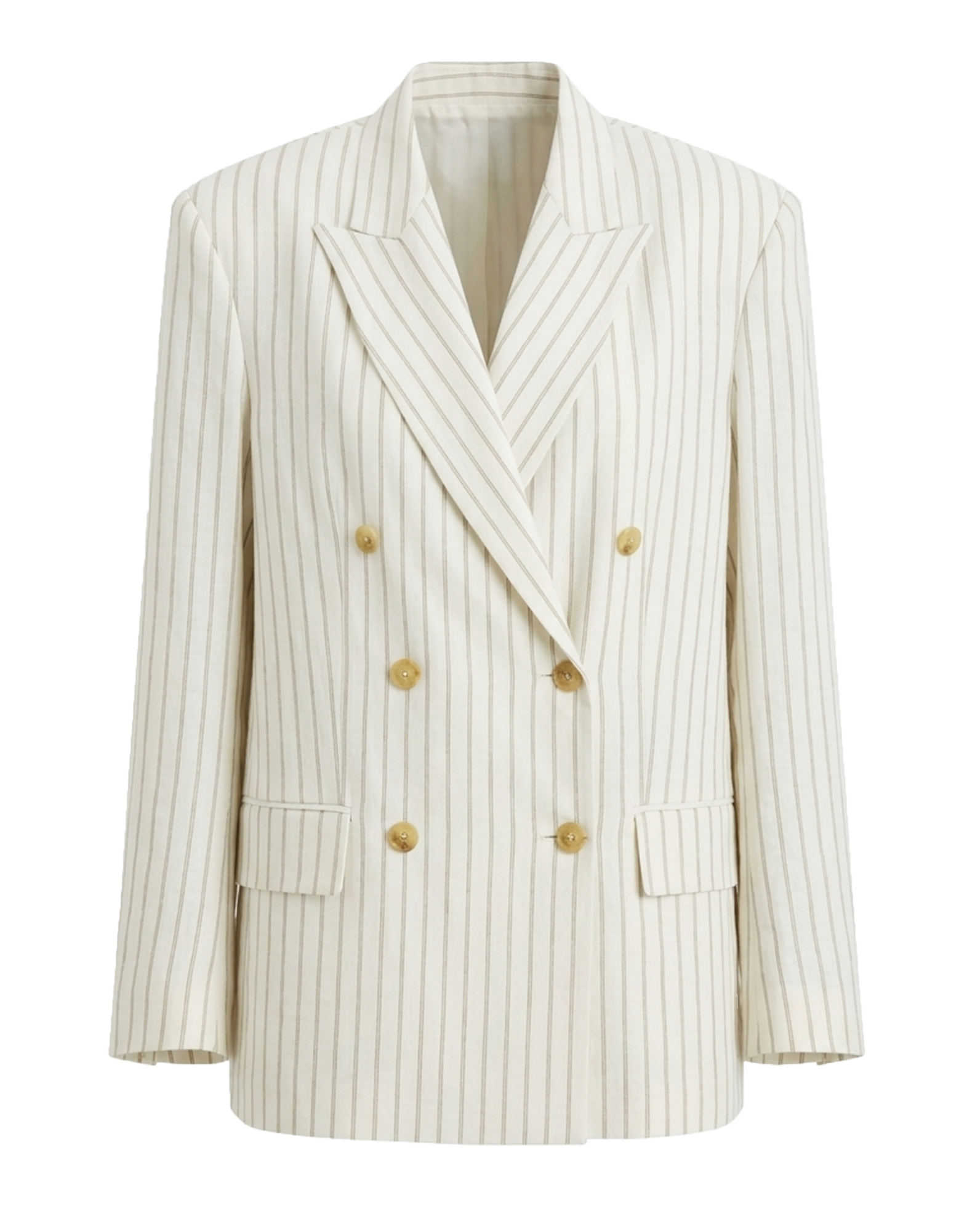 ERIKA CAVALLINI Giacca Doppiopetto in Viscosa Gessata