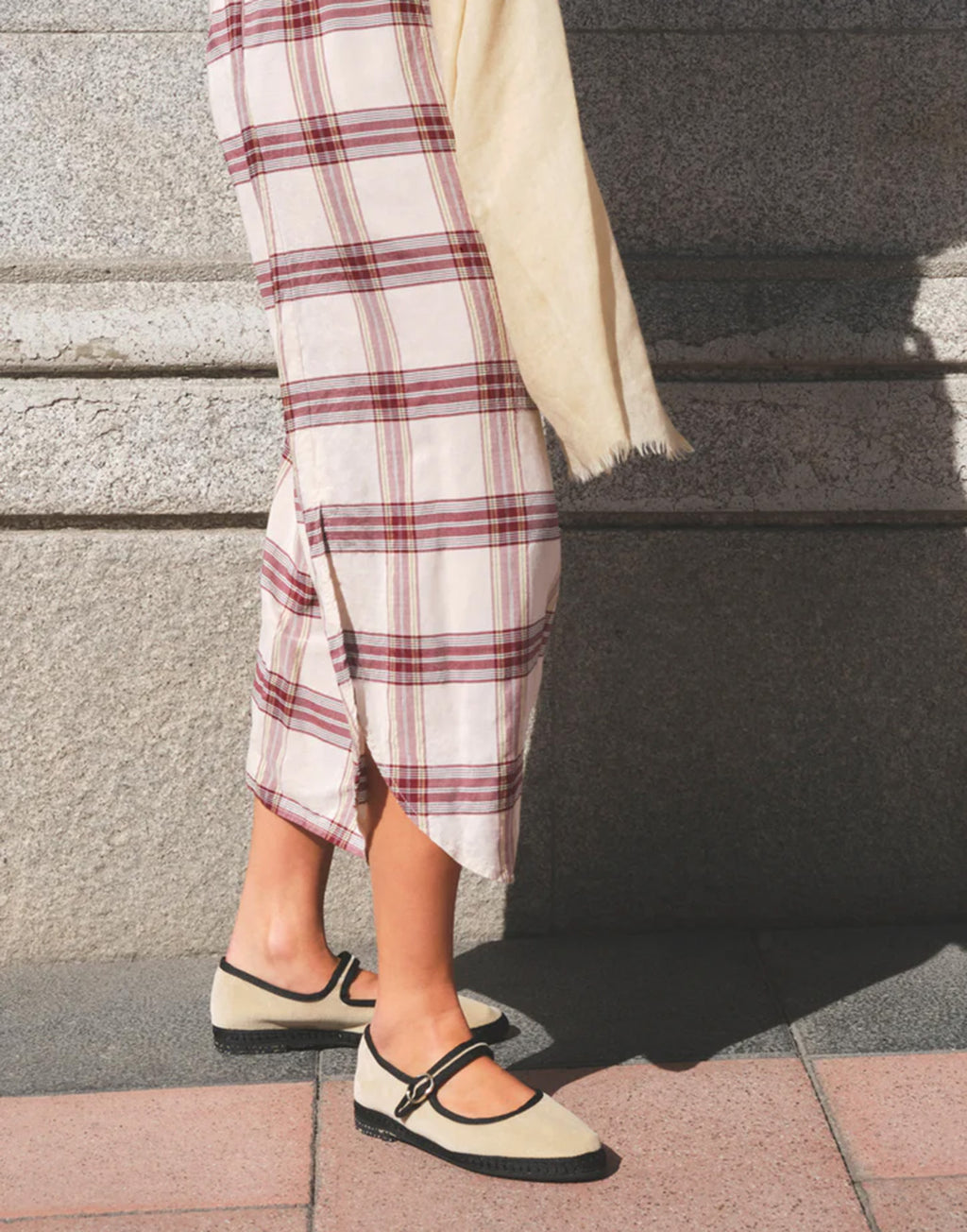 FLABELUS Friulane Mary Jane Theodora in Velluto Beige