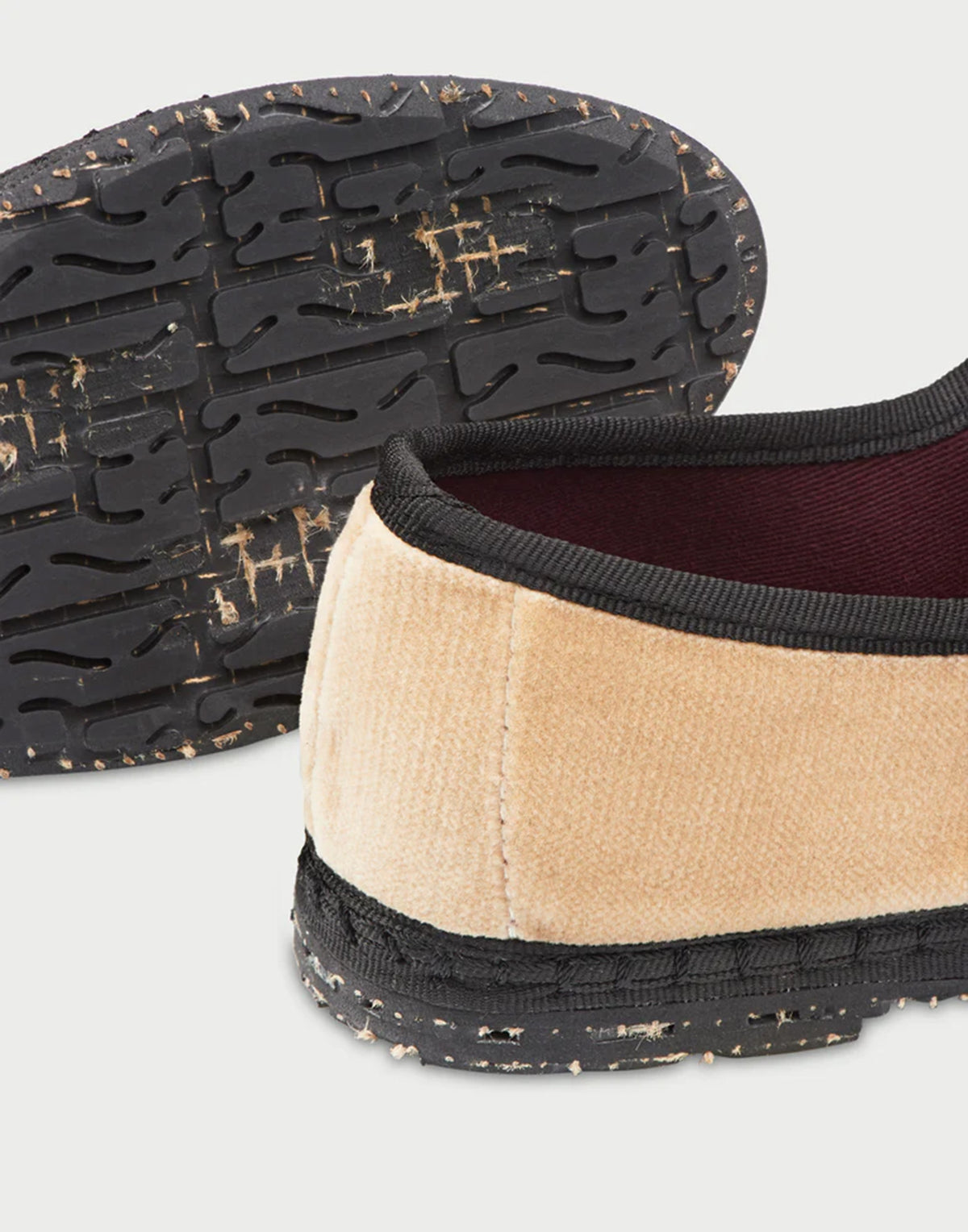 FLABELUS Friulane Mary Jane Theodora en velours beige