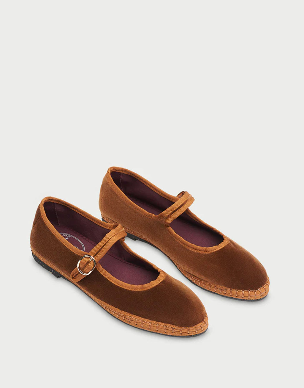 FLABELUS Friulane Mary Jane Yoki in Velluto Marrone