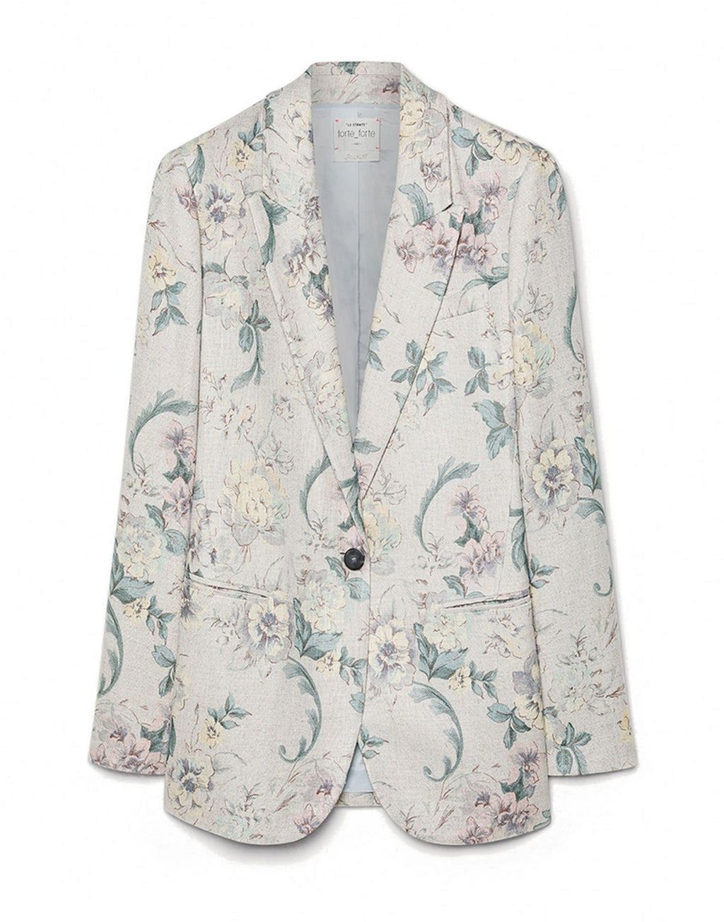 FORTE FORTE Giacca in Misto Lino “Peonia My Love” Glicine