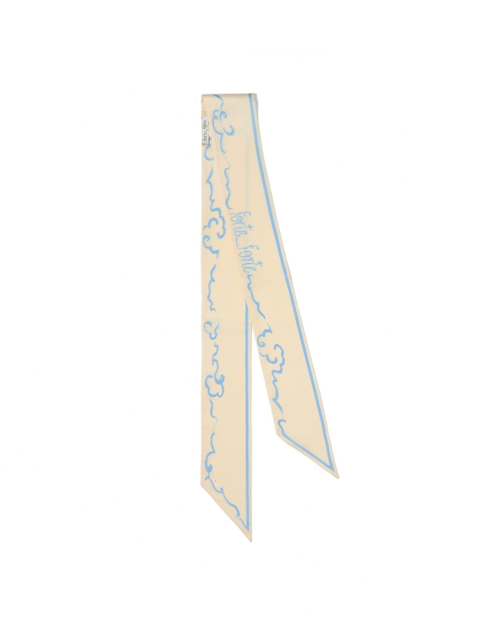 FORTE FORTE Bandeau “Peonia My Love” in Twill Burro