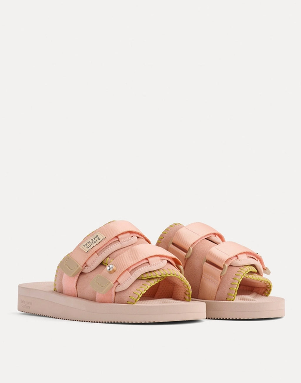 FORTE FORTE x SUICOKE Sandalo a Doppia Fascia con Cristalli Phard