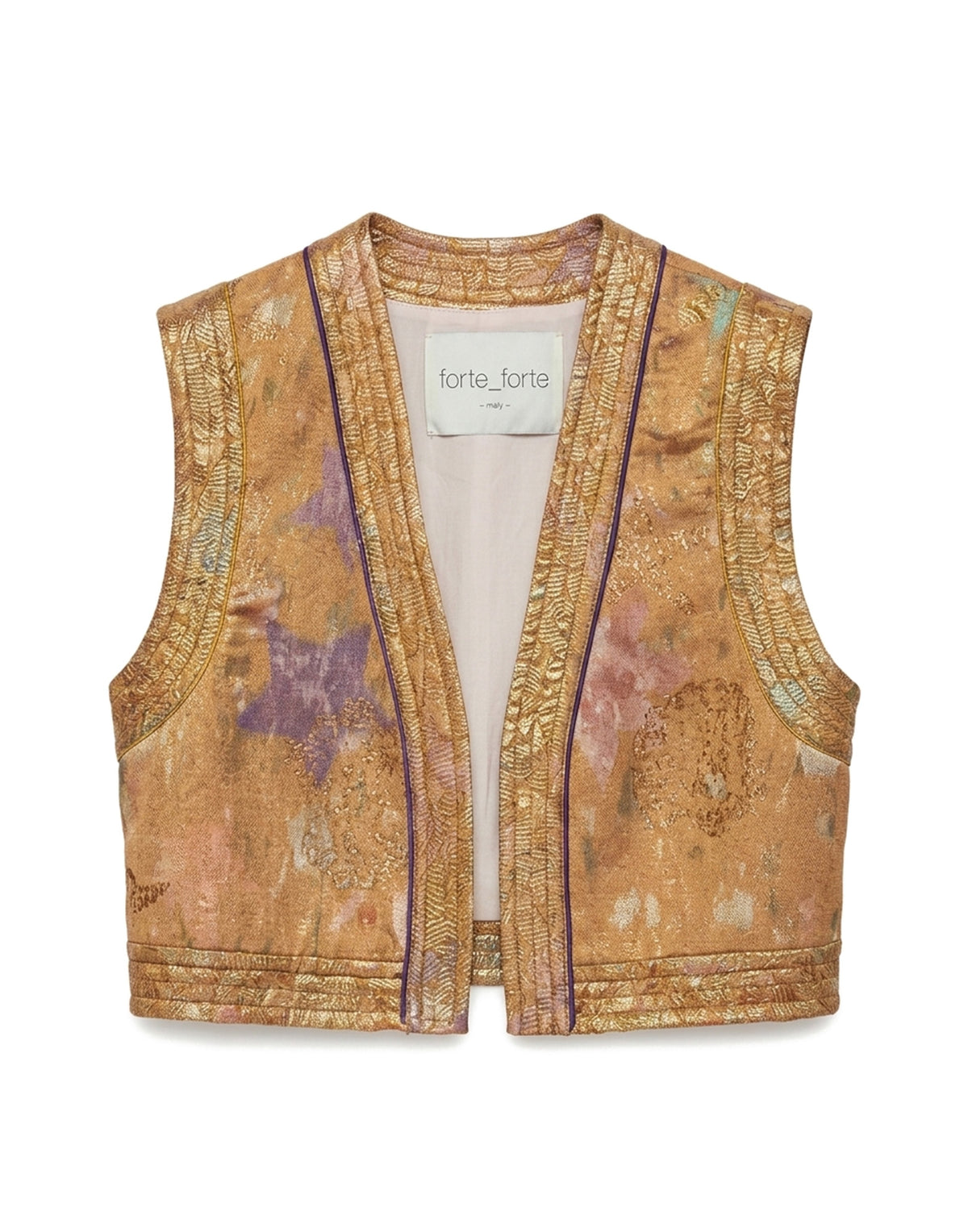 FORTE FORTE Gilet Jacquard Chiné “Les Folies”