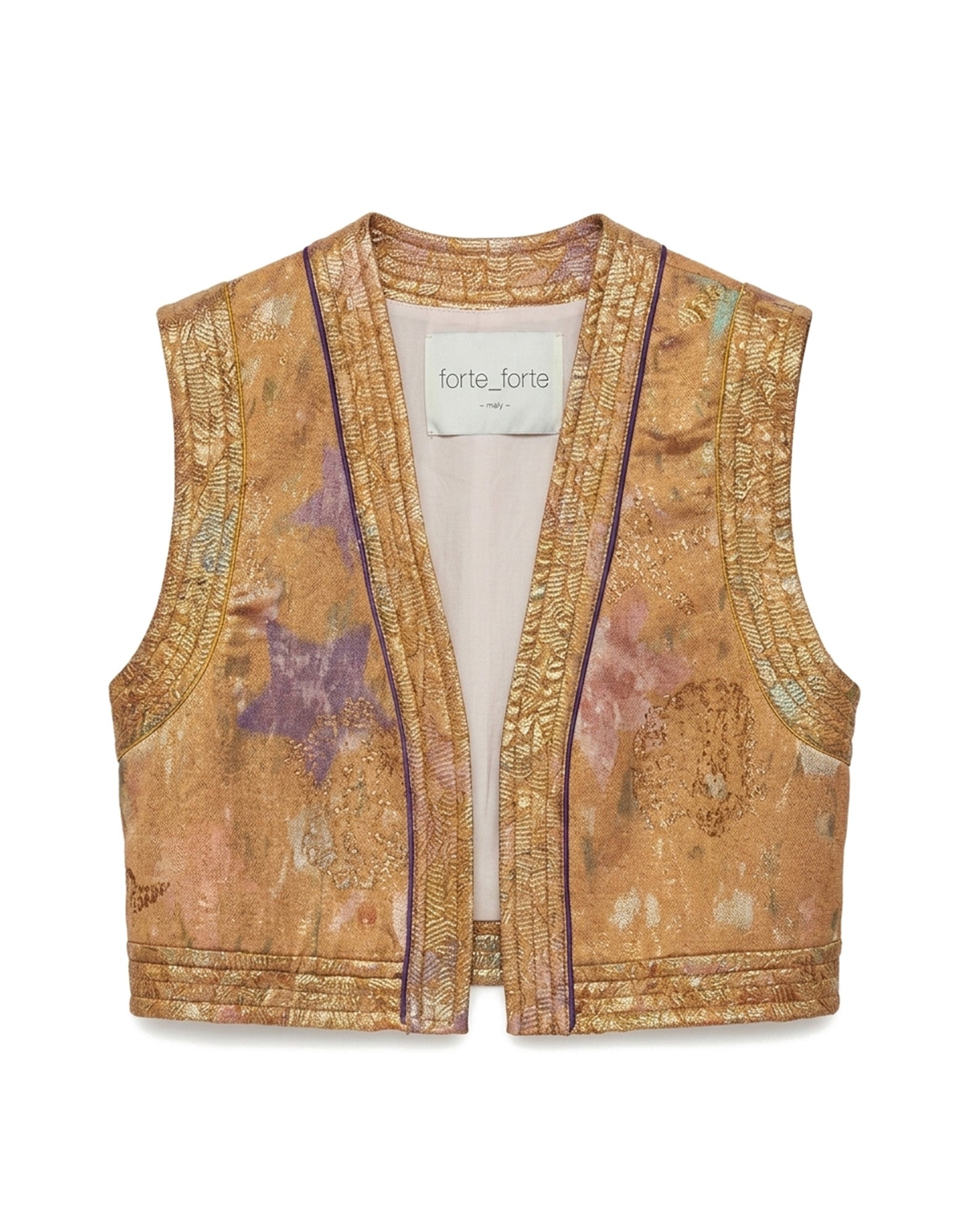 FORTE FORTE Gilet Jacquard Chiné “Les Folies”