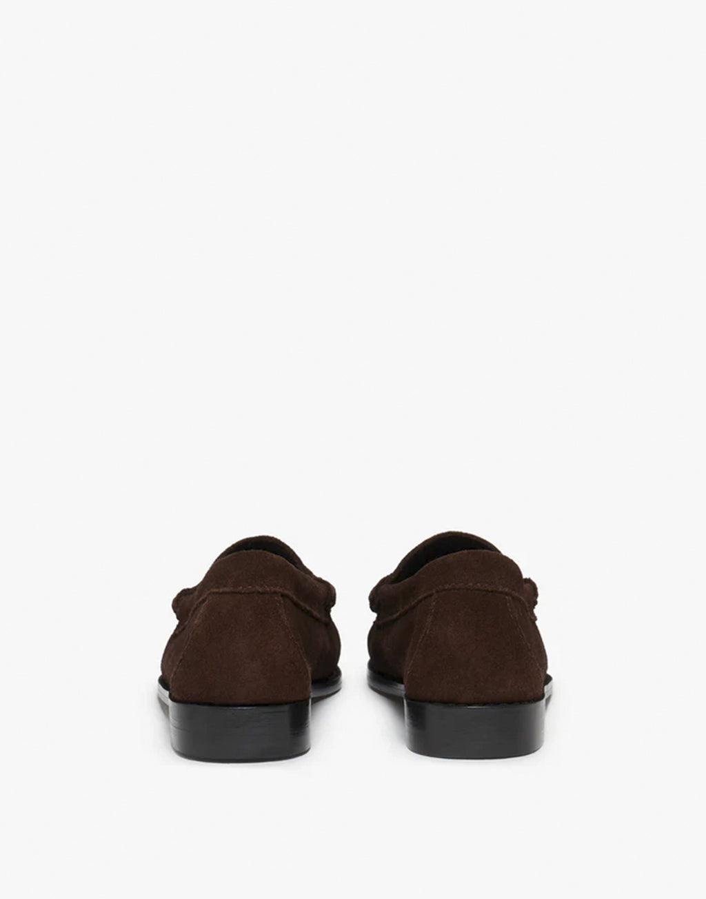 GH BASS Mocassini Weejuns Penny in Suede Chocolate