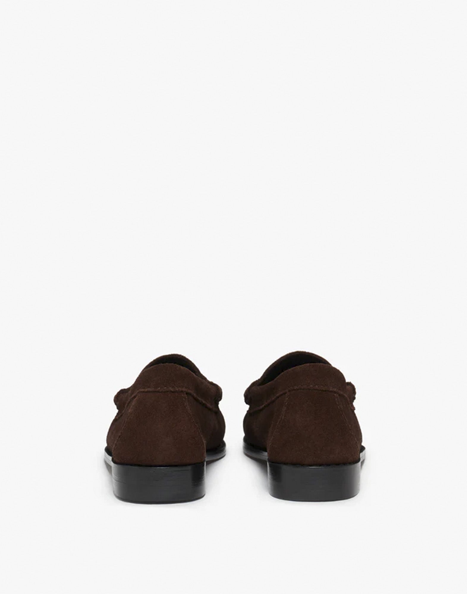 GH BASS Mocassini Weejuns Penny in Suede Chocolate