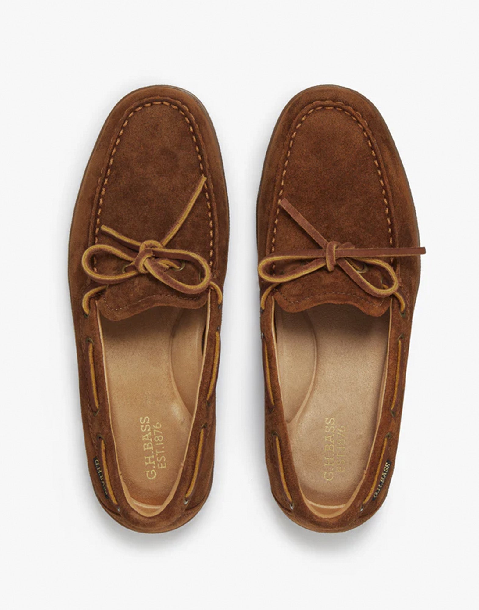 GH BASS Wilton Driver Decker in Suede Marrone