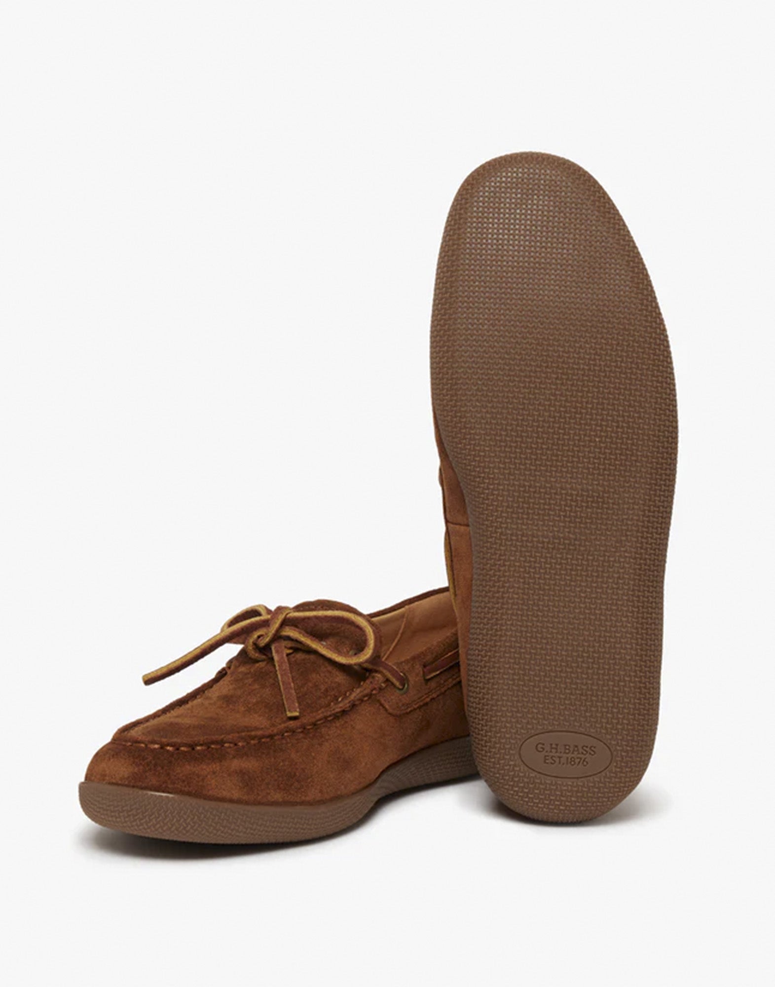 GH BASS Wilton Driver Decker in Suede Marrone