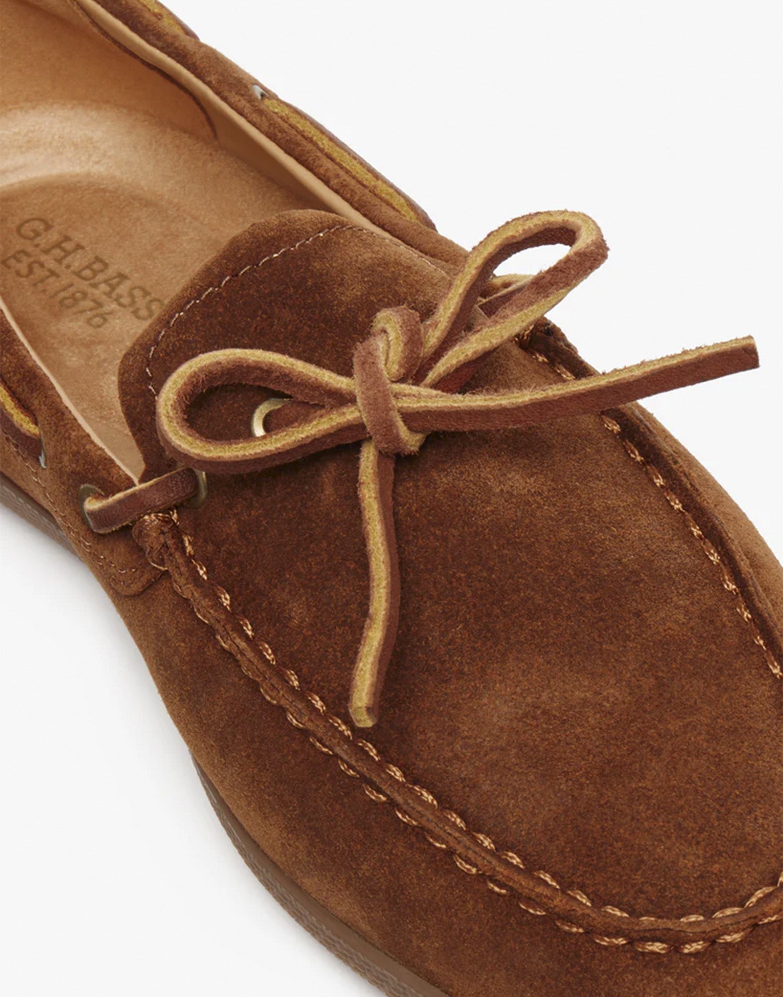 GH BASS Wilton Driver Decker in Suede Marrone