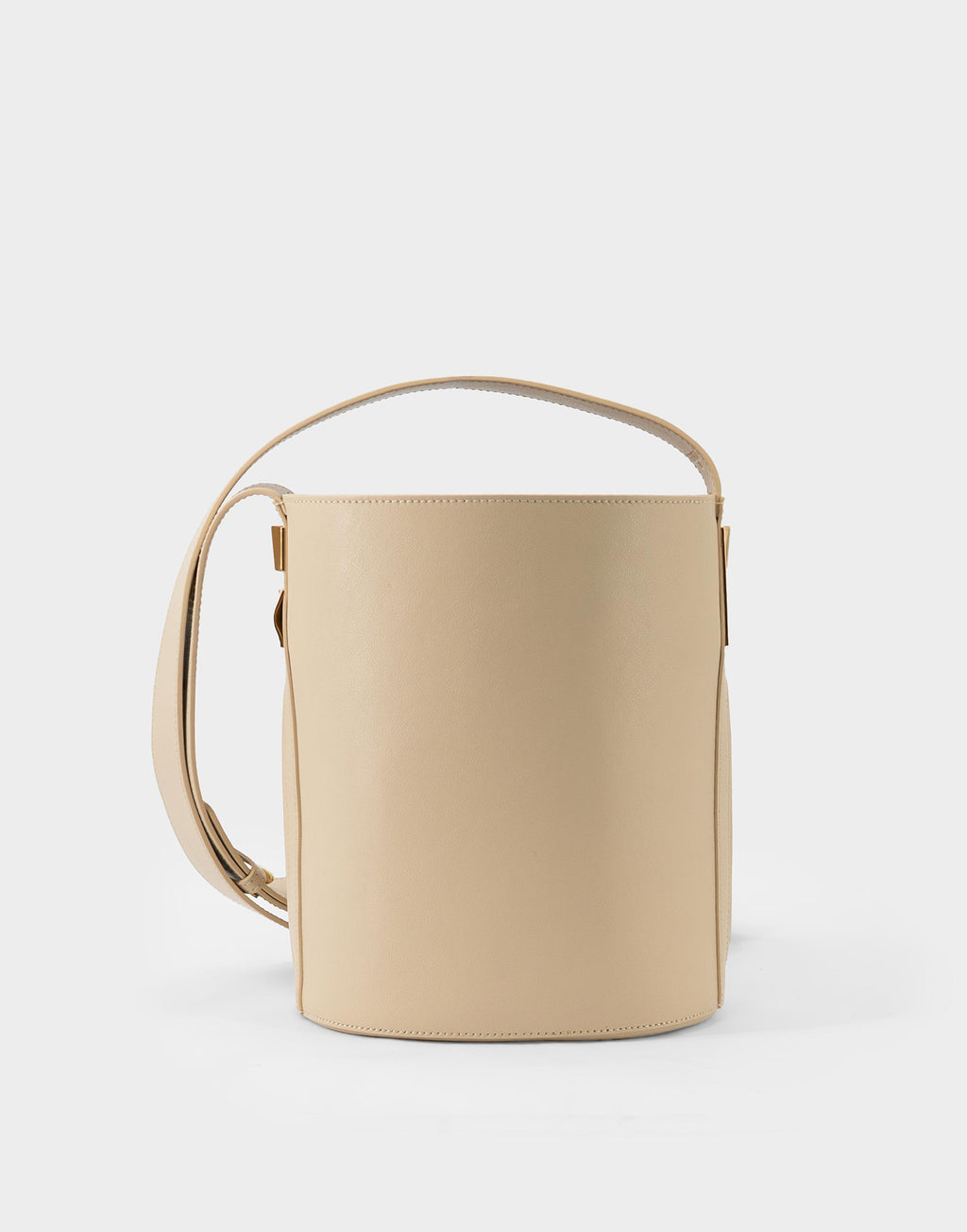 GHERARDINI Borsa Secchiello Lisa Media in Pelle Avorio