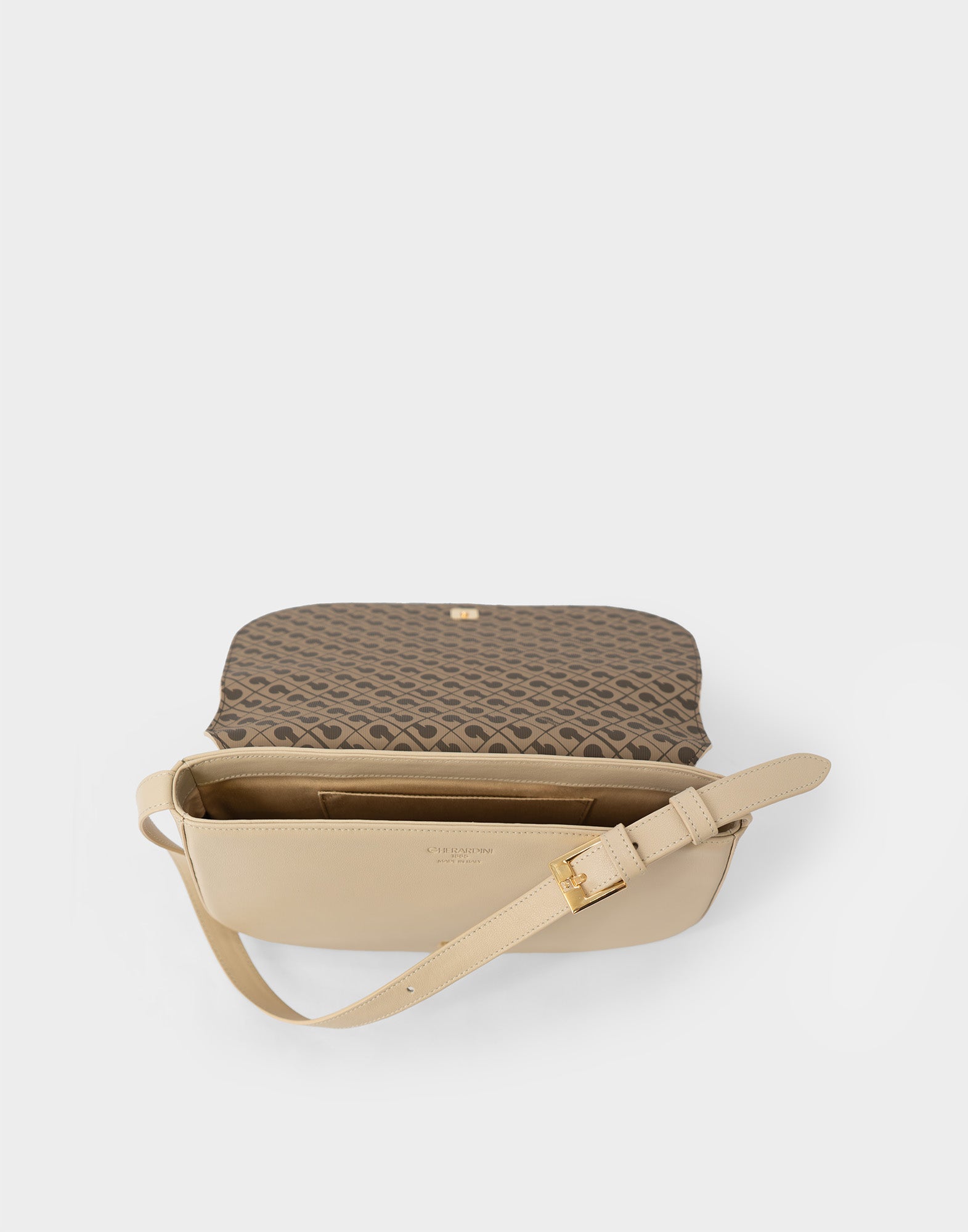 GHERARDINI Borsa Emma in Pelle Avorio