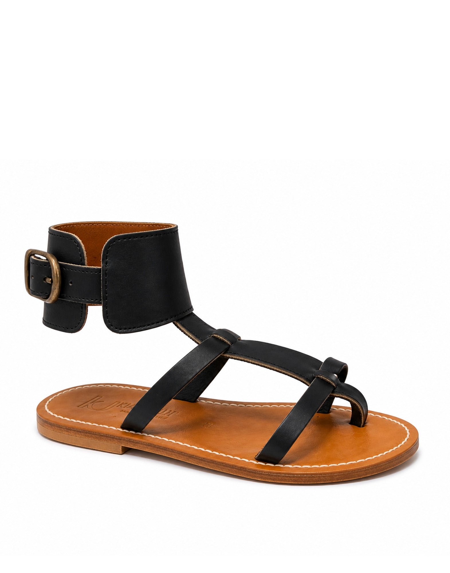 K.JACQUES Sandali Caravelle in Pelle Noir