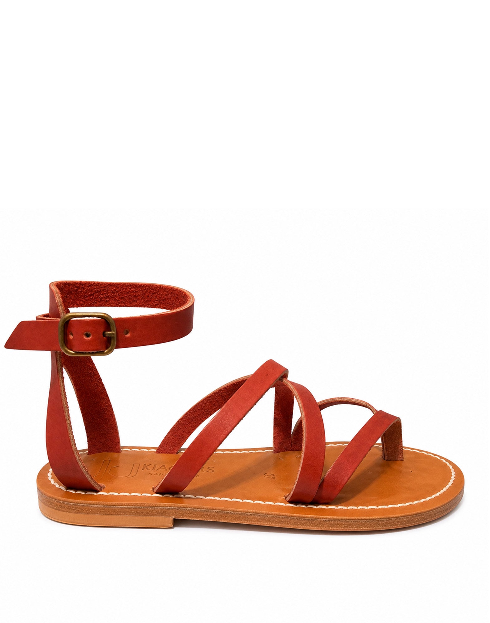 K.JACQUES Sandali Epicure in Pelle Rouge