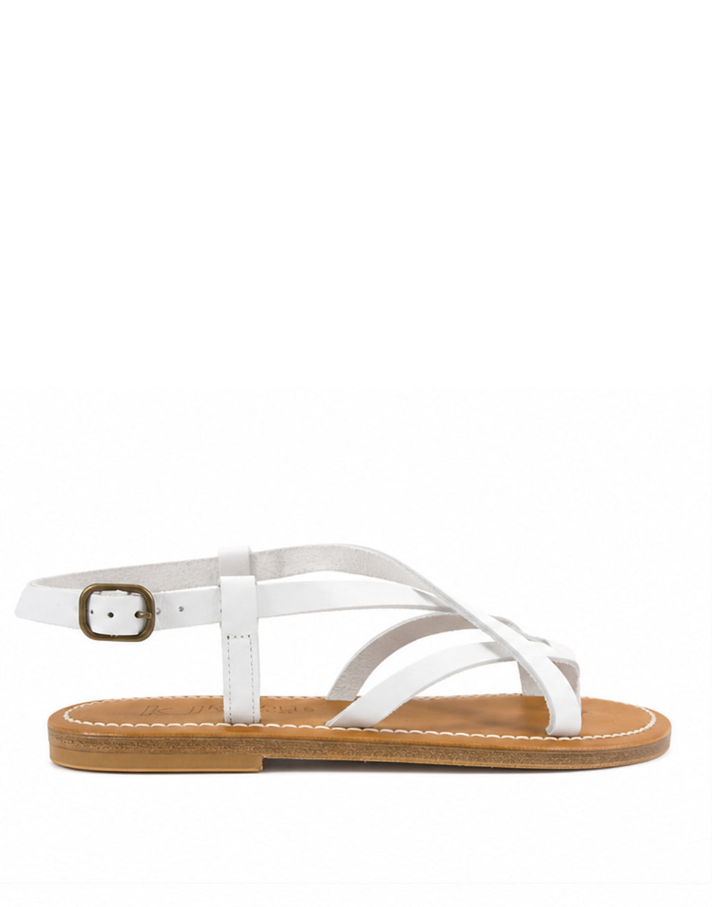 K.JACQUES Sandali Ingrid in Pelle Blanc