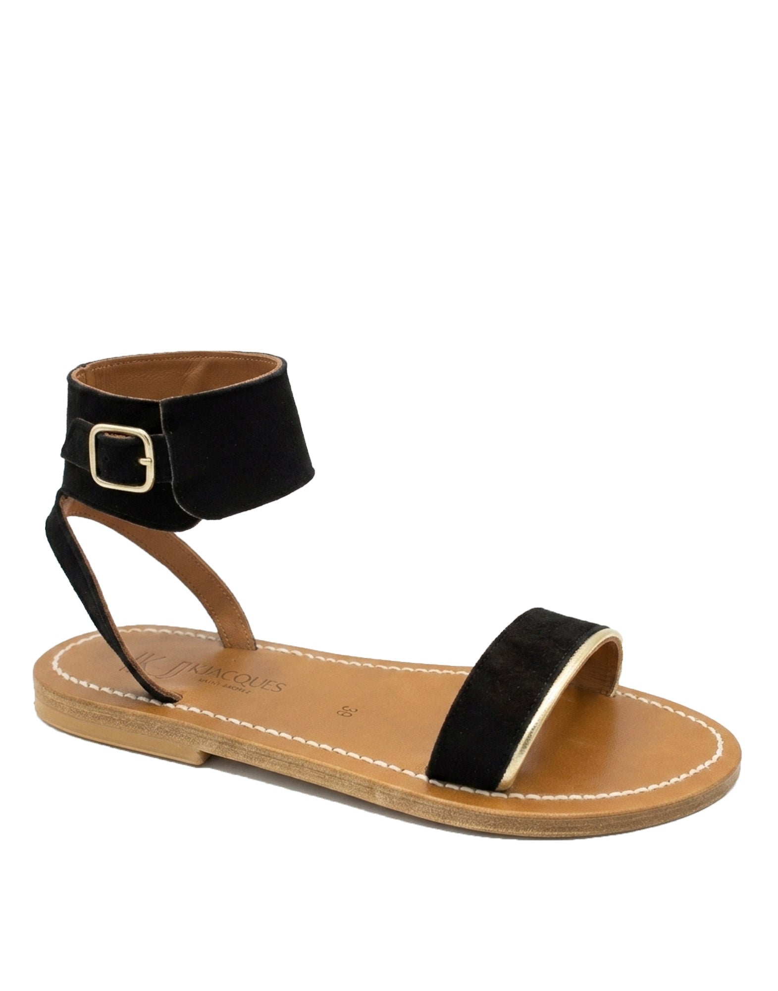 K.JACQUES Sandali Saratoga Vel Noir / Platine