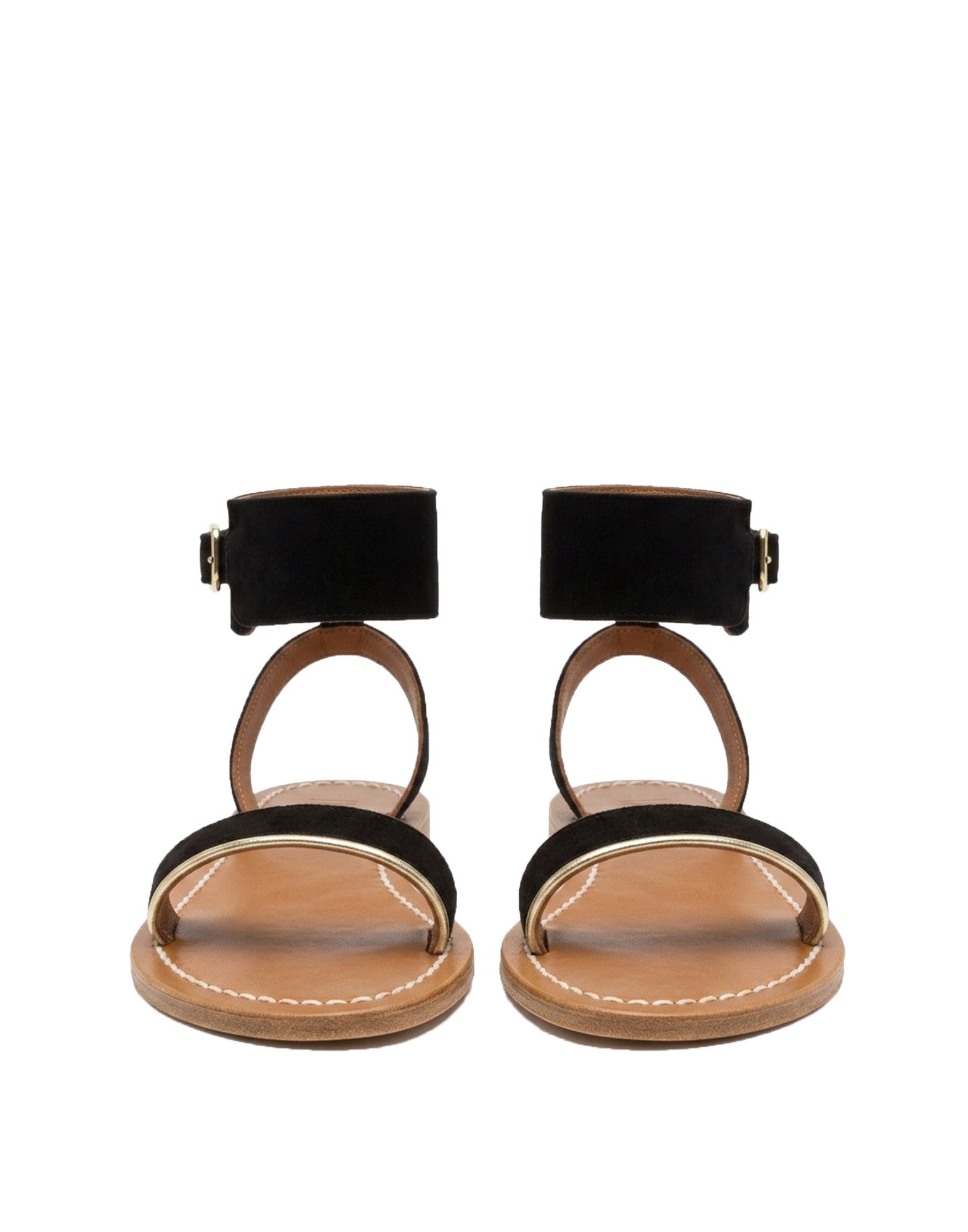 K.JACQUES Sandali Saratoga Vel Noir / Platine